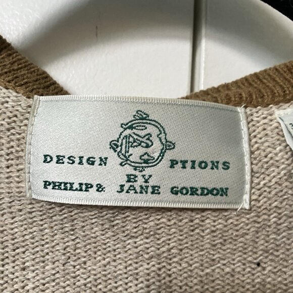 Vintage Design options 3D Zebra Cardigan Womens L Animal Print Beaded Fringe - Picture 2 of 10